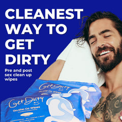 Get Dirty Wipes for Men full body clean close up gentle cleansing for daily use