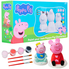 Get Trend Peppa Pig paint your own figurines kit box ready for creative play.