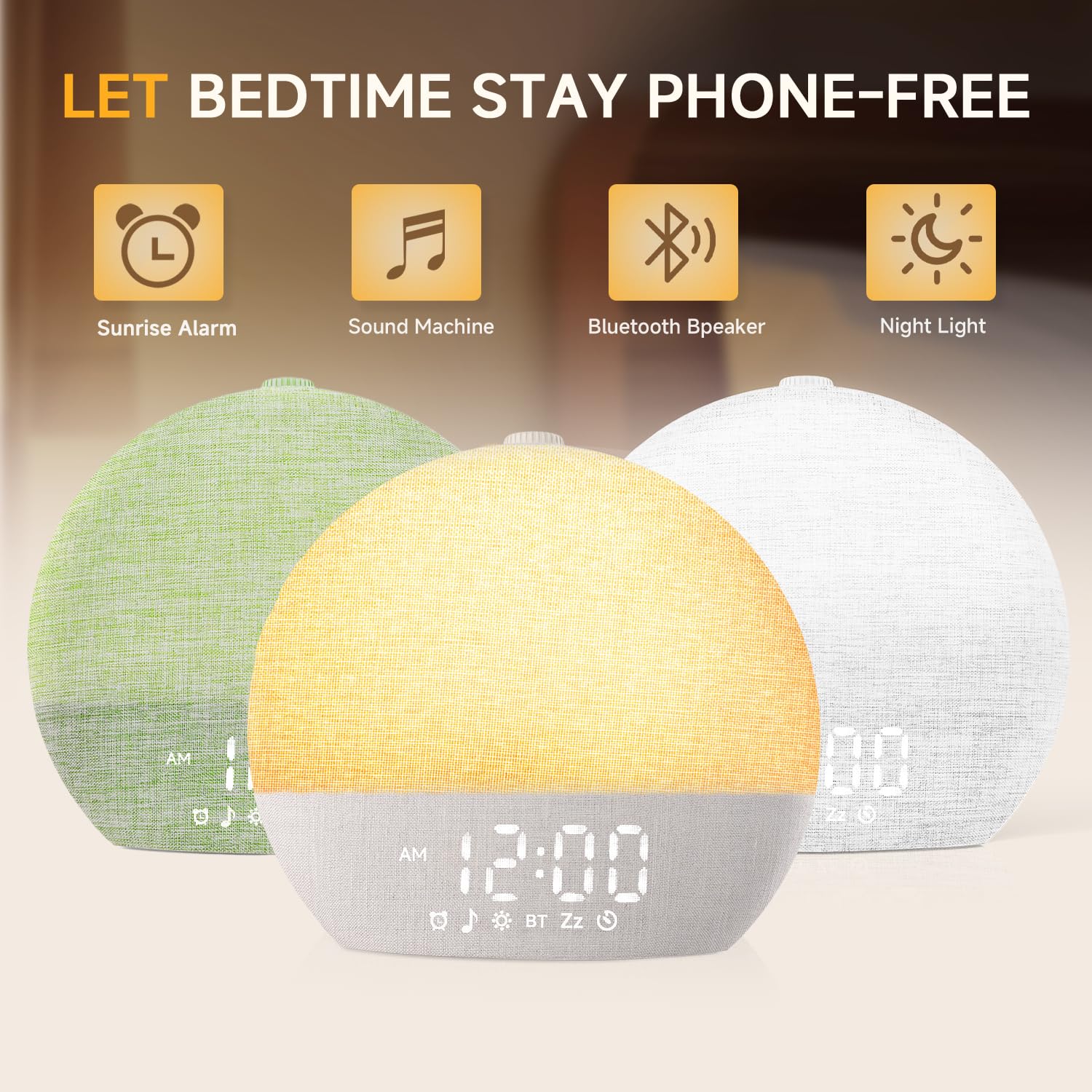 Geuuap Sunrise Alarm Clock sunrise simulation preview easing early rising