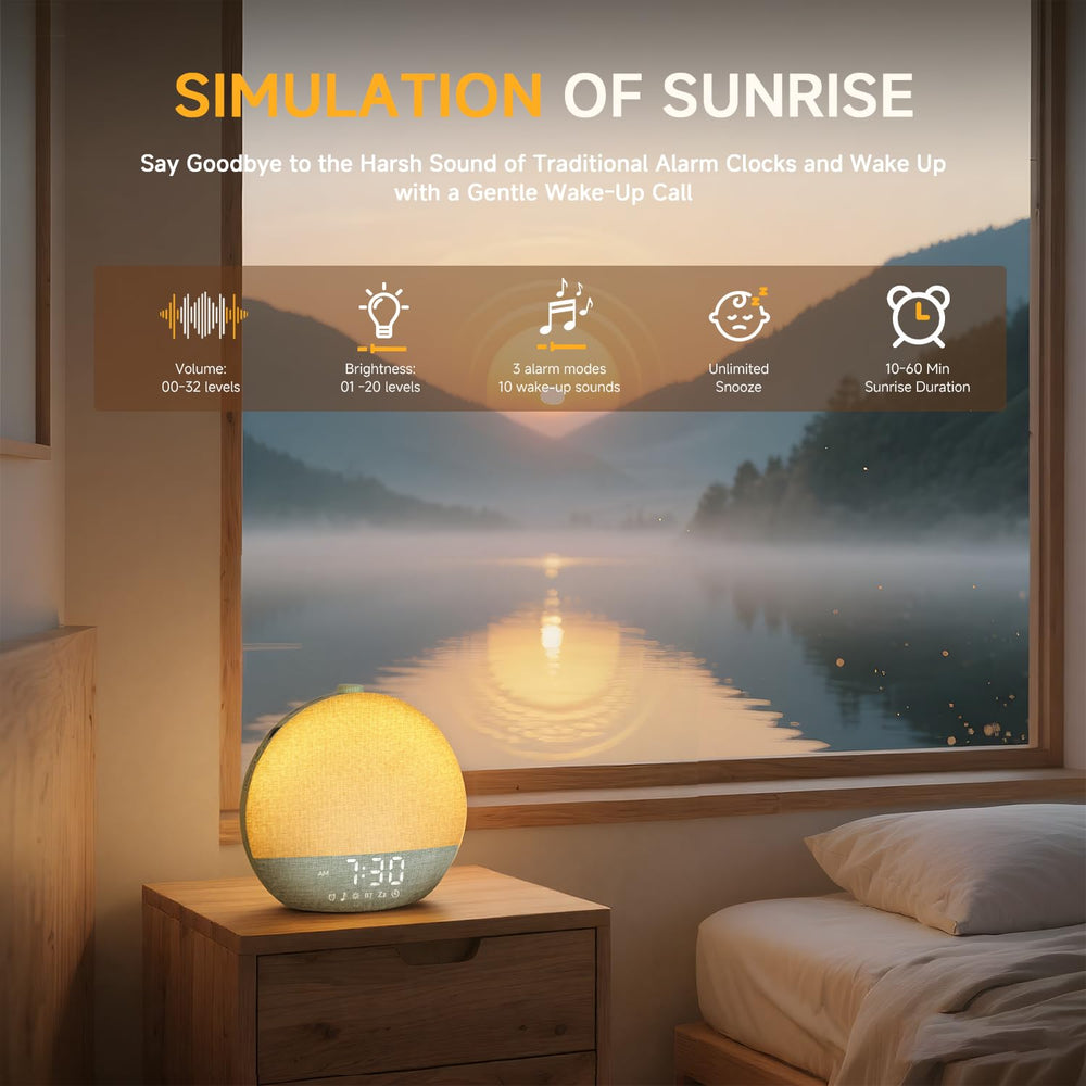 Geuuap White Noise Speaker enables distraction-free listening at night.
