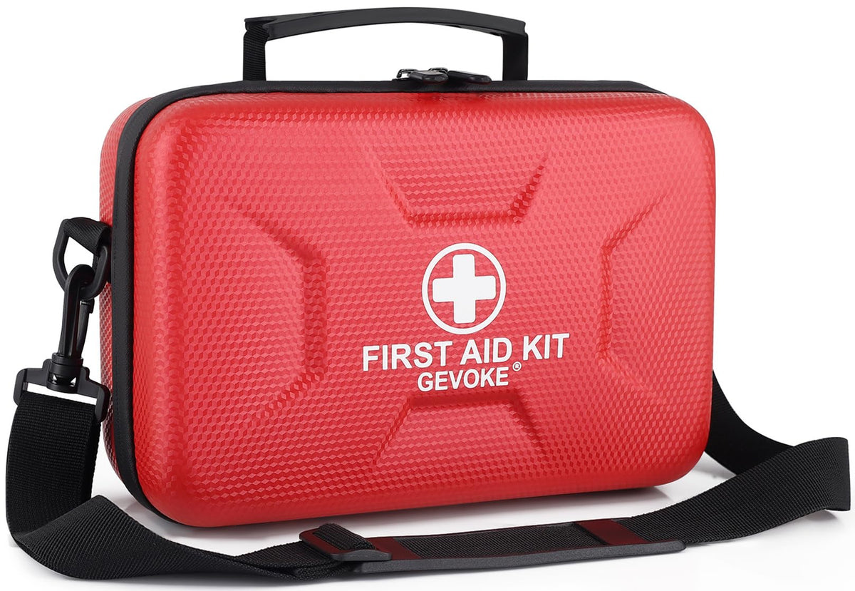 Gevoke 410-piece first aid kit compact case for easy storage