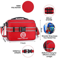 Large capacity and refillable design for growing first aid needs