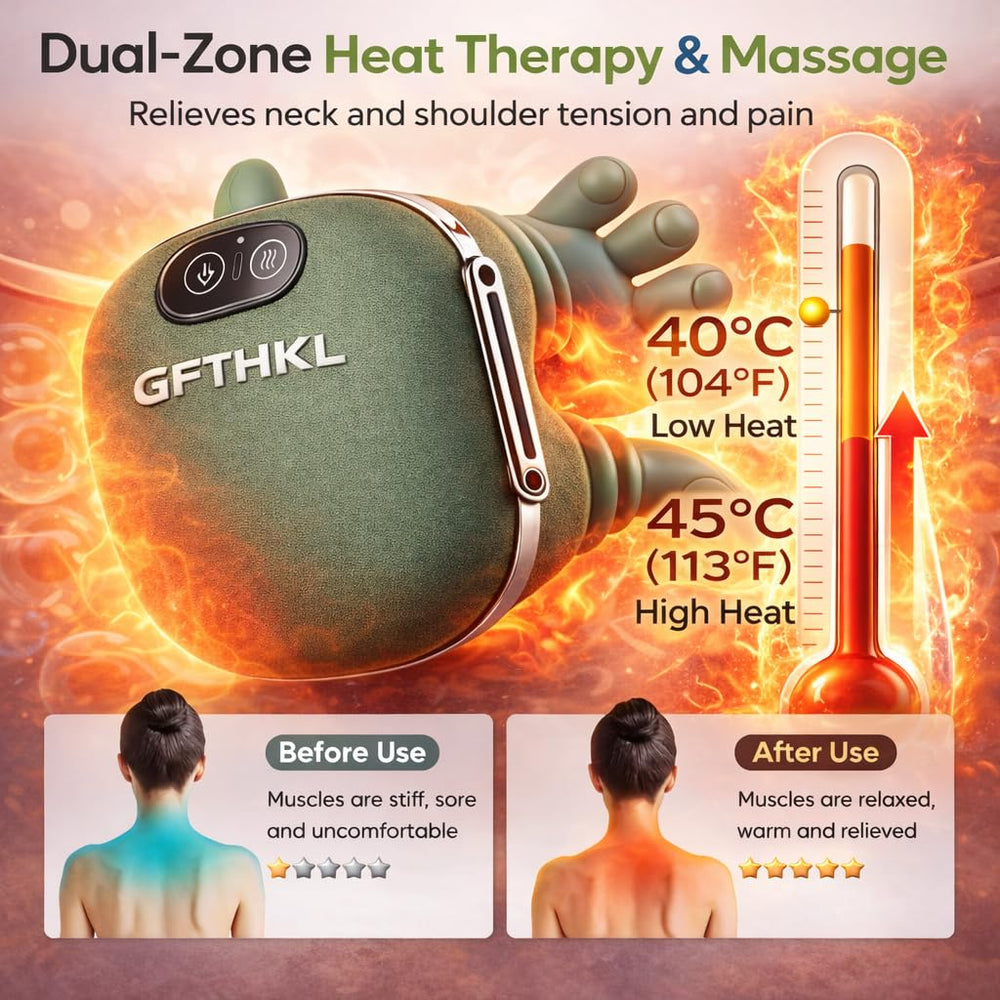 GFTHKL ergonomic 4D shiatsu focuses on neck and shoulder tension
