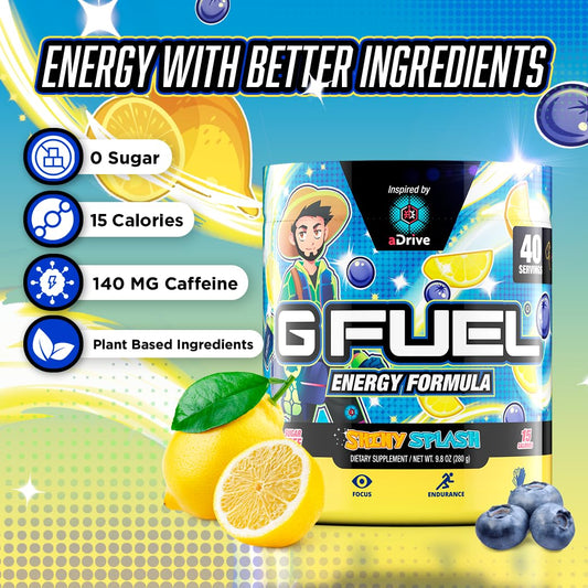 G Fuel aDrive measuring scoop demonstrates precise serving for steady caffeine boosts.