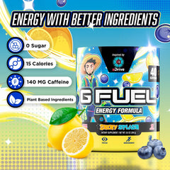 G Fuel aDrive measuring scoop demonstrates precise serving for steady caffeine boosts.