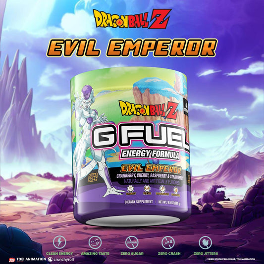 G Fuel Dragon Ball Z Berry Medley energy powder scoop pouring into water