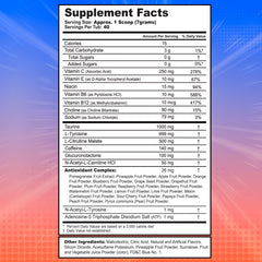 G Fuel Dragon Ball Z label close-up highlighting flavor.