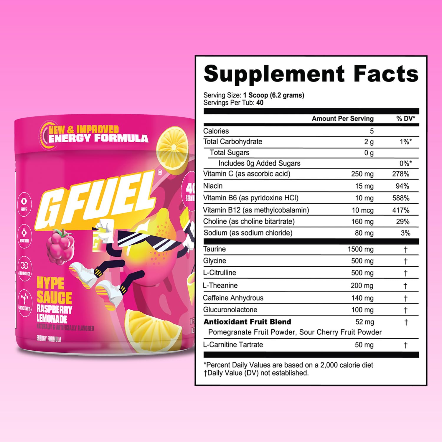G Fuel Hype Sauce 2.0 usage closeup, ideal for gaming pre-match rituals.