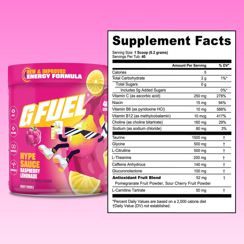 G Fuel Hype Sauce 2.0 usage closeup, ideal for gaming pre-match rituals.
