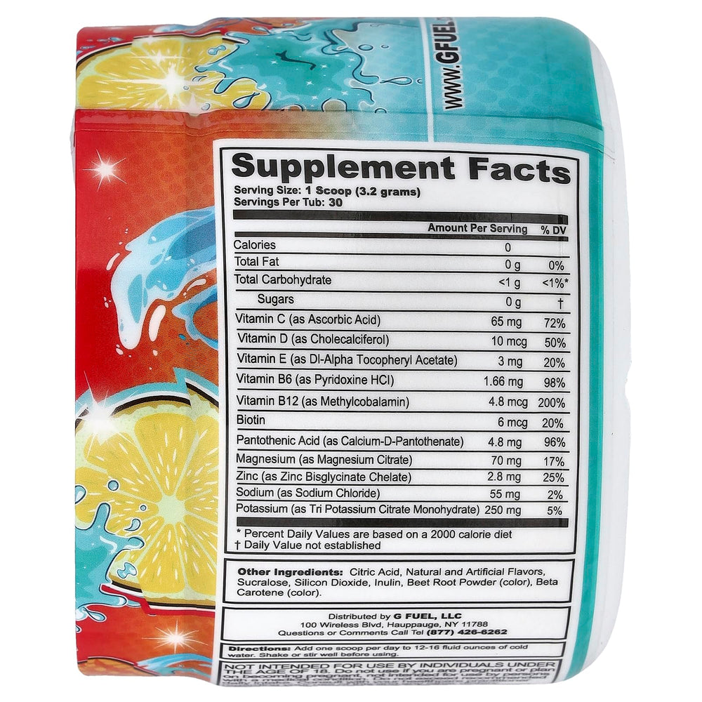 G Fuel Mango Lemonade Supreme Hydration bottle ready for on-the-go hydration and focus