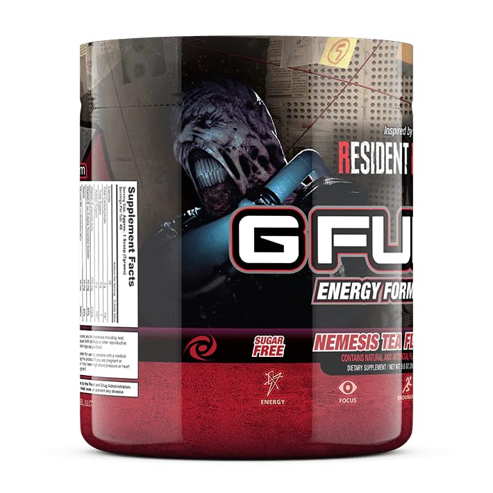 G Fuel Nemesis Tea on a gaming setup ready for a focused session