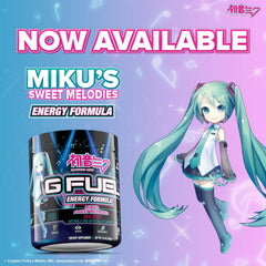 G Fuel Sweet Melodies Hatsune Miku bottle pour demonstrates fast mix for focused study or play