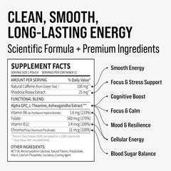 GGGJ nootropic energy pouch Black Cherry pouch-out for quick mental clarity.