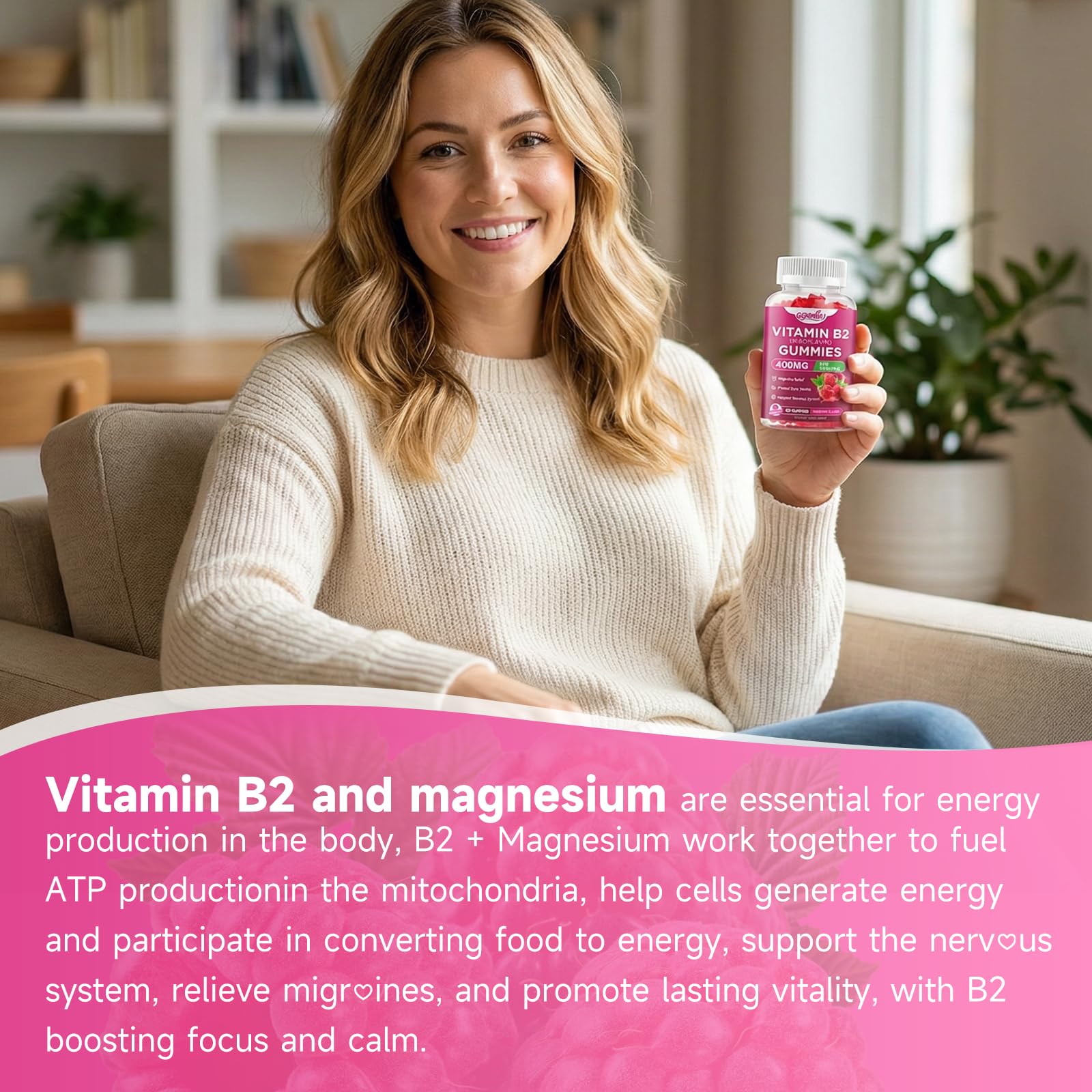 GGMMUU B2 Gummies vegan formula using plant-based pectin for a gelatin-free option