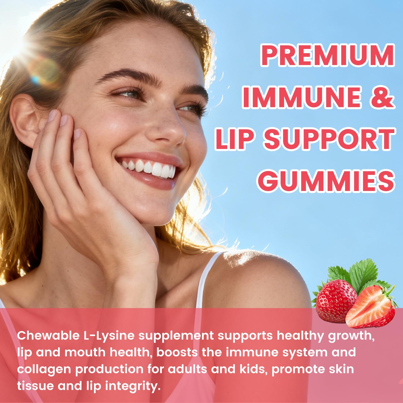 GGMMUU L-Lysine gummies vegan gluten-free packaging details and notes