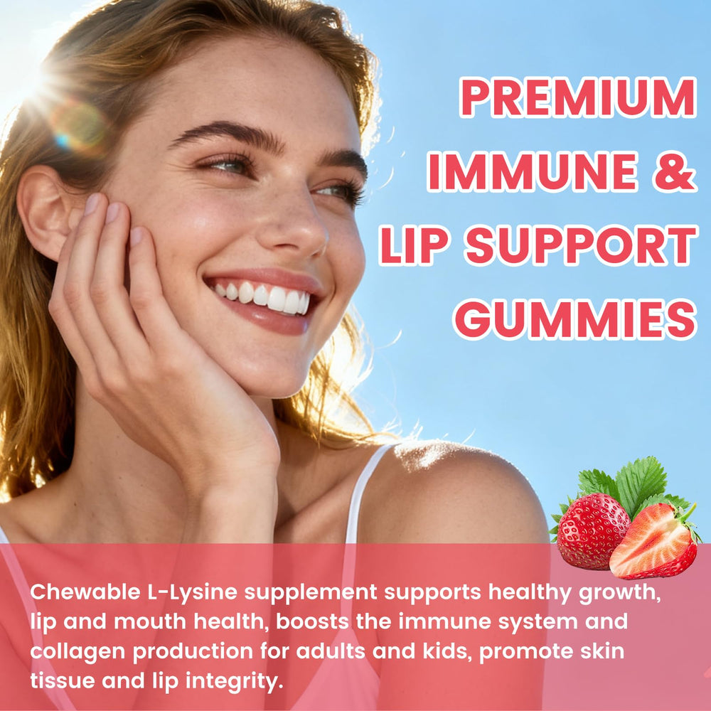 GGMMUU L-Lysine gummies vegan gluten-free packaging details and notes