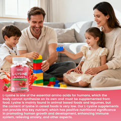 GGMMUU L-Lysine gummies ingredients section emphasizes plant-based pectin base