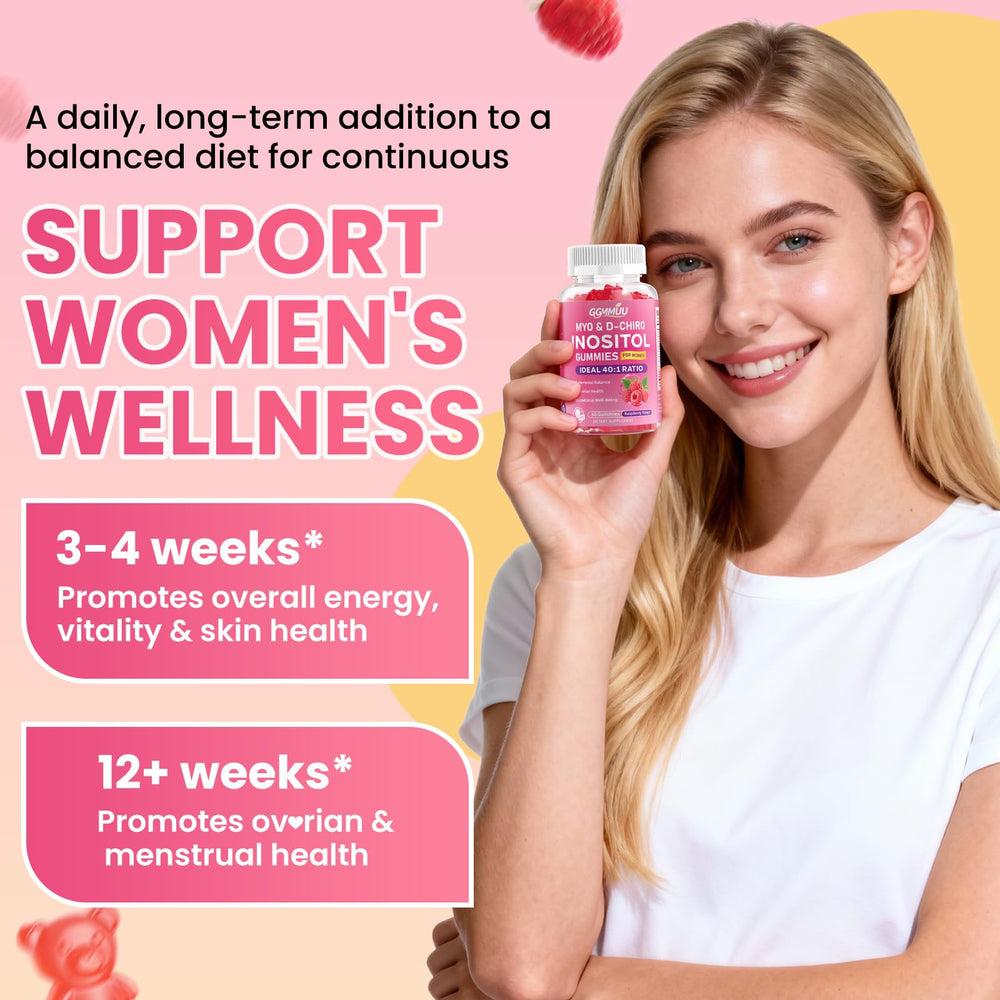 GGMMUU packaging shows a 2-bottle set with essential nutrients.