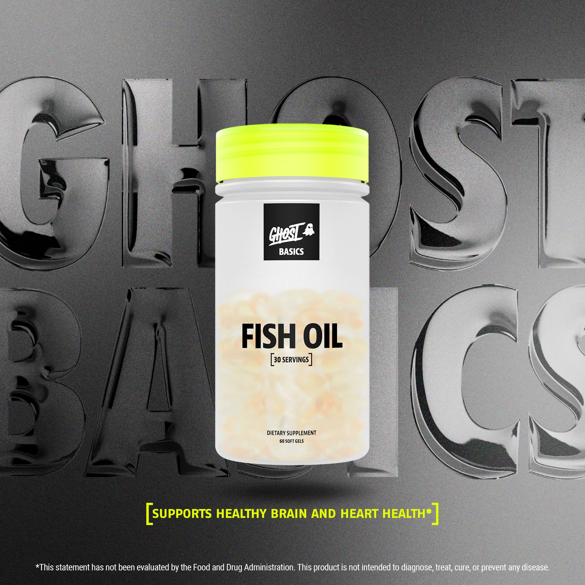 GHOST Basics enteric-coated softgels ready for daily use