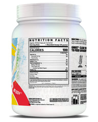 Ghost Clear Whey Isolate Sour Strips scoop shows precise protein content and fast mixability.
