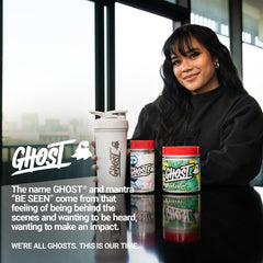 GHOST Glow bottle focused on hyaluronic acid for skin hydration