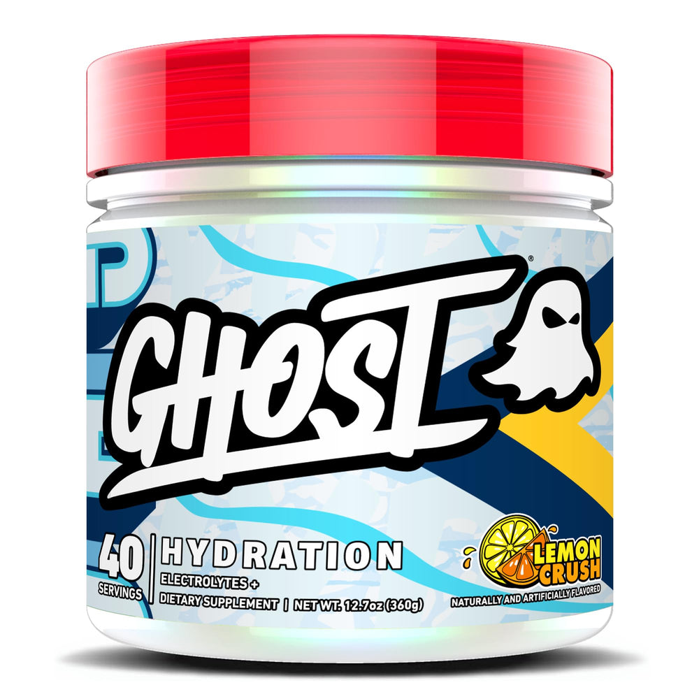 GHOST Hydration Lemon Crush bottle pour for on-the-go hydration
