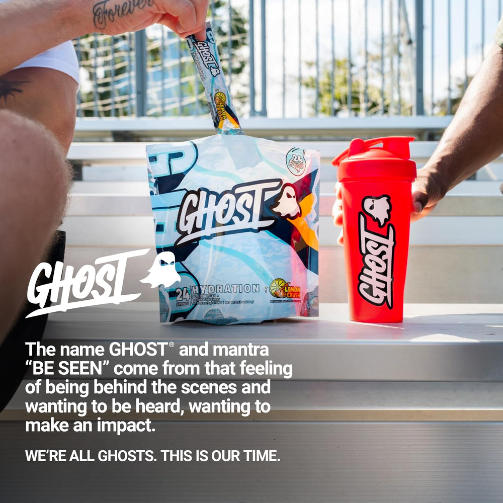 GHOST Hydration Lemon Crush label with transparent ingredient information