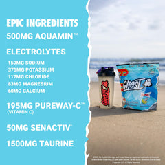 Ghost Hydration Sonic Ocean Water shaker-mix ready for workouts