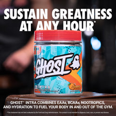 GHOST Intra Orange Squeeze serving scoop ready for hydration during workouts