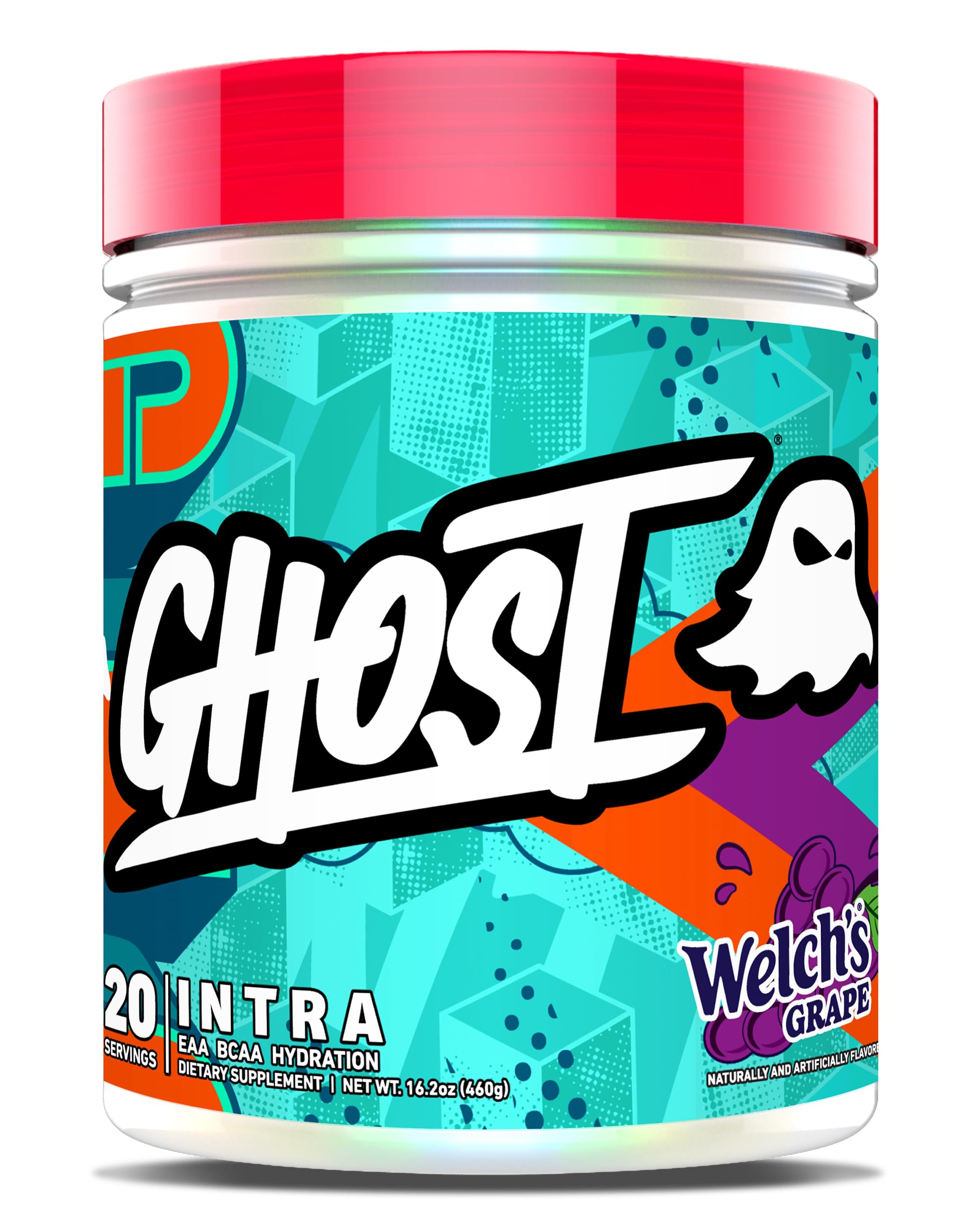 GHOST Intra Welch's Grape bottle shows transparent labeling for full ingredient visibility and trust.
