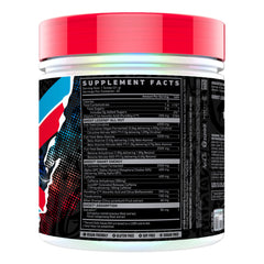 GHOST Legend All Out Merica Pop scoop showing the powerful pre-workout formula for training