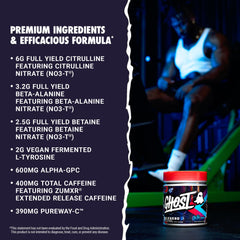 GHOST Legend All Out NO3-T nitrates shown for powerful pumps during workouts