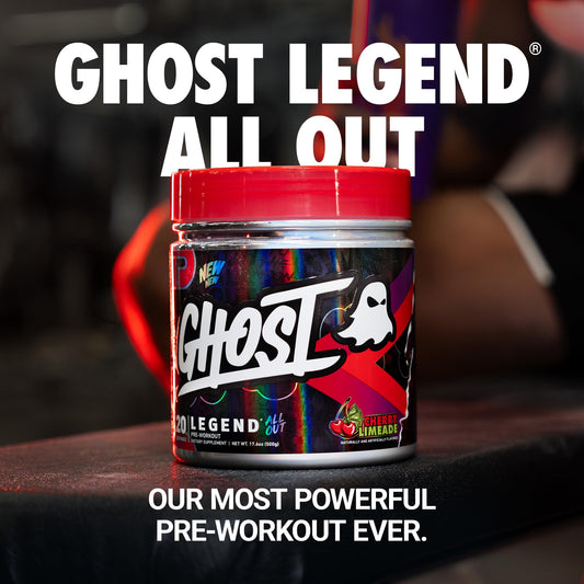 Ghost Legend All Out pre-workout scoop measures a powerful dose for workouts.