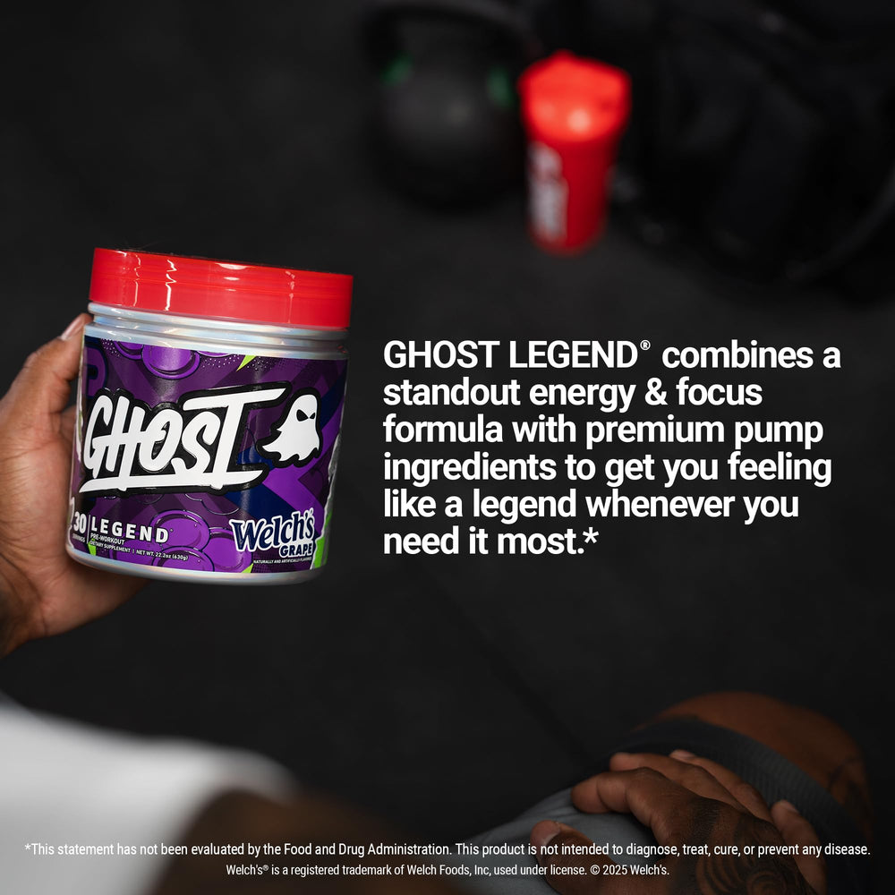 Ghost Legend packaging in gym bag for daily workouts.