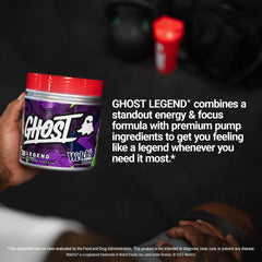 Ghost Legend packaging in gym bag for daily workouts.