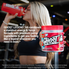 Ghost Legend label back reveals transparent ingredient disclosure for clarity.