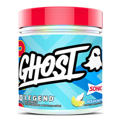 GHOST Legend pre-workout canister front view for energy during workouts