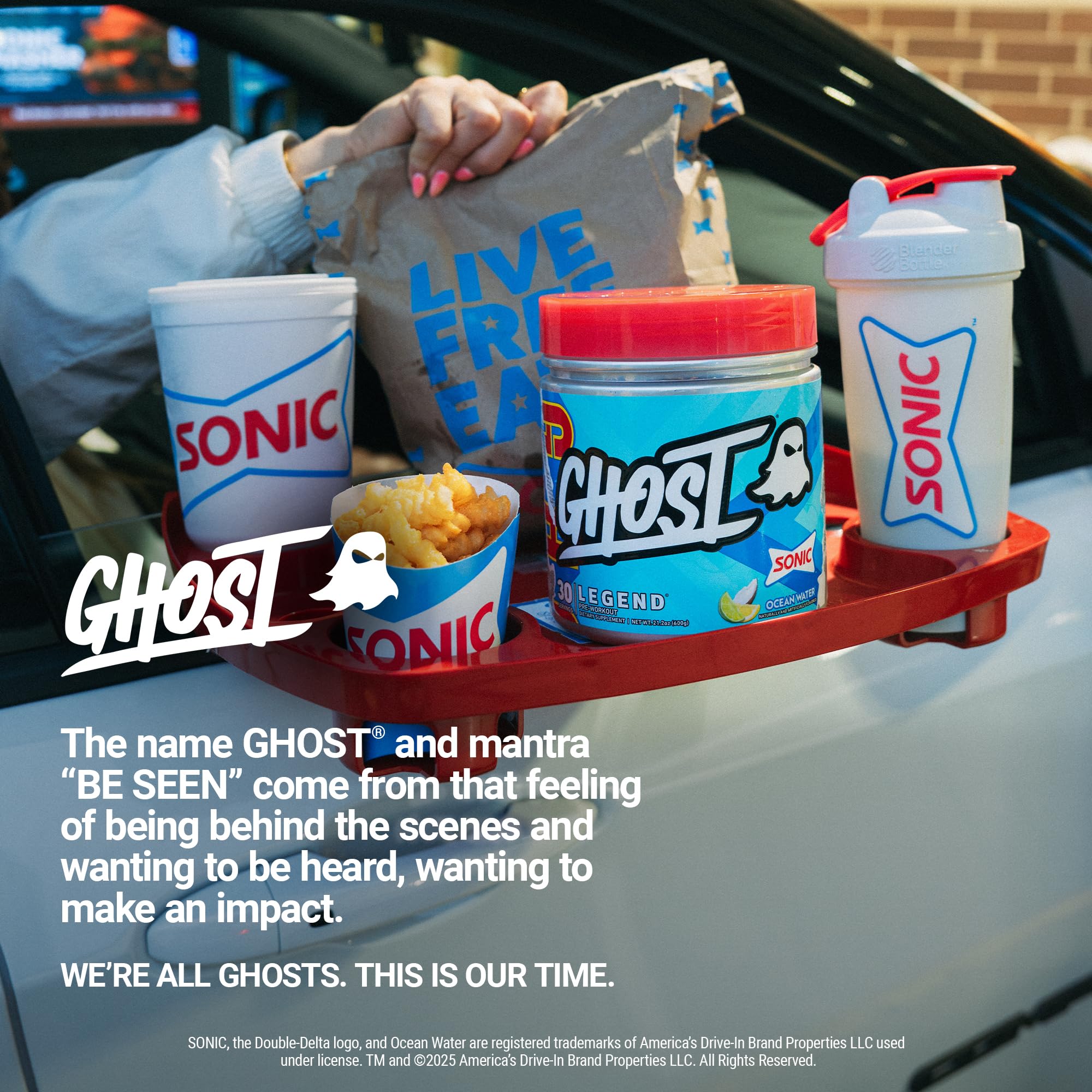 GHOST Legend pre-workout vegan-friendly label for clean energy