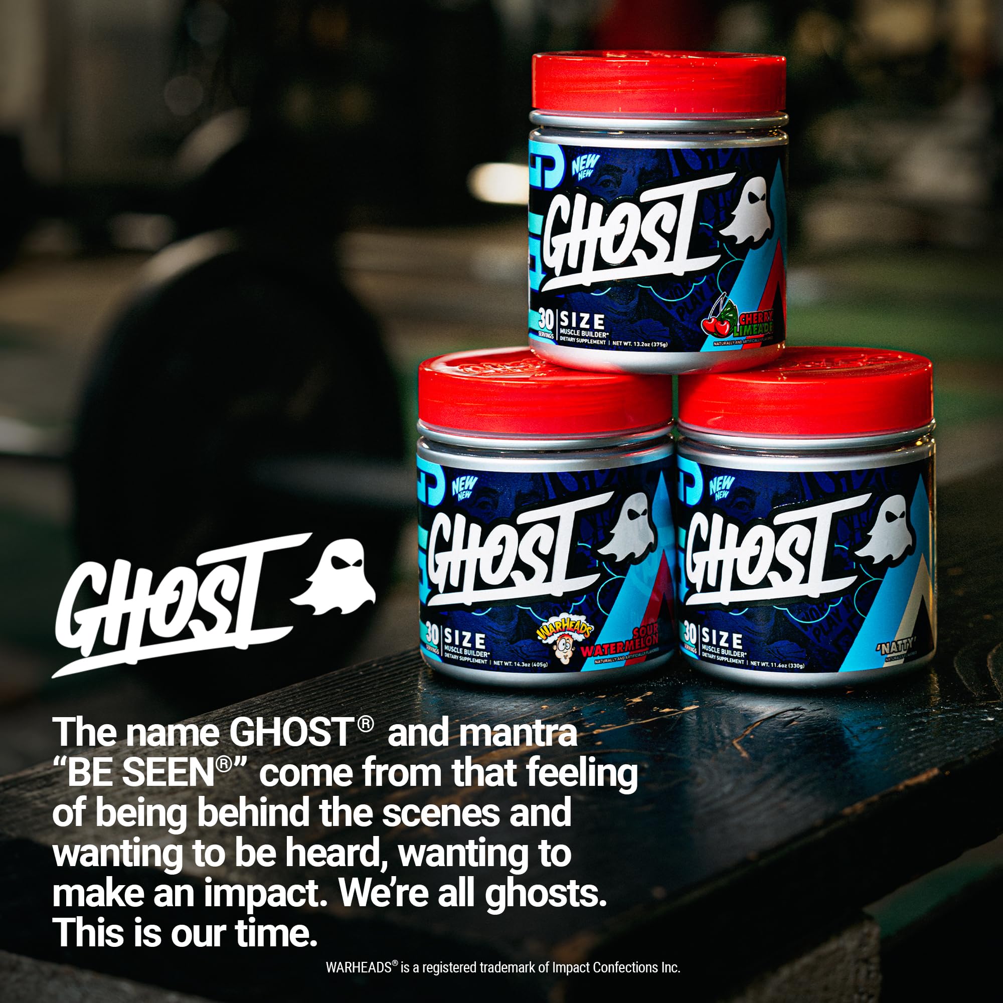 Ghost Size lifestyle shot emphasizes premium branding for an active routine.