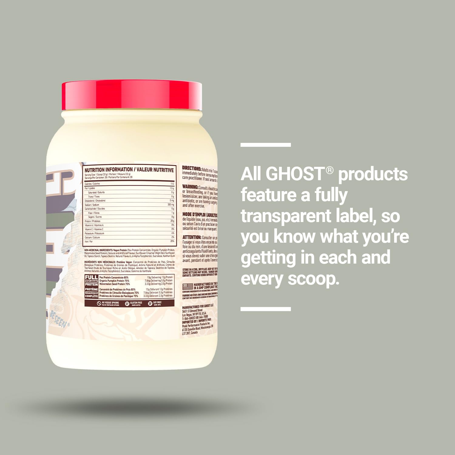 Ghost Vegan Protein used in baking pancakes and muffins