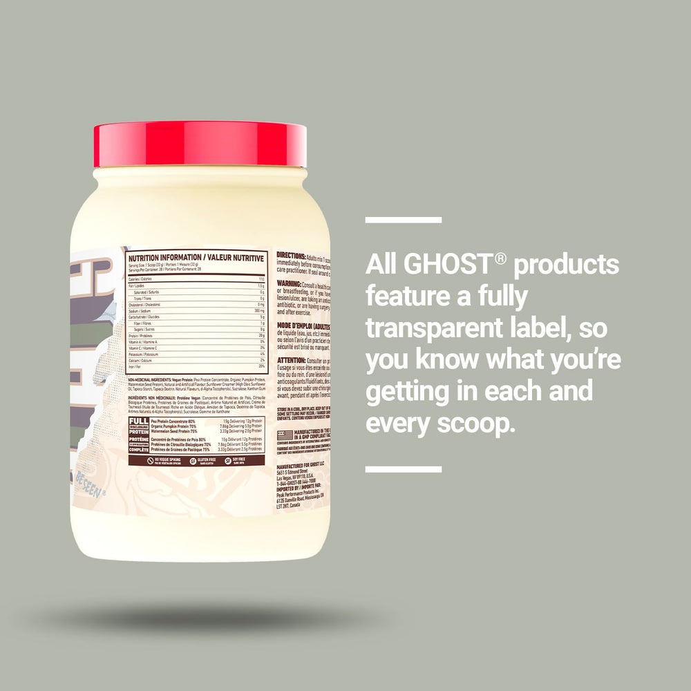 Ghost Vegan Protein used in baking pancakes and muffins