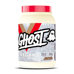 Ghost Vegan Protein Powder Chocolate Cereal Milk tub for post-workout flavor and protein.