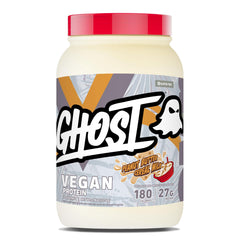 GHOST Vegan V2 Peanut Butter Cereal Milk protein powder in 2LB tub for post-workout recovery