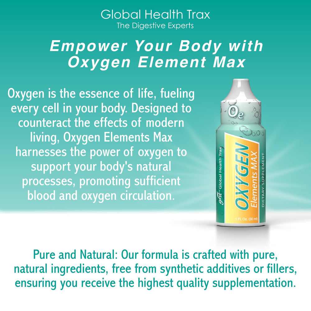 GHT Oxygen Elements Max bottle pouring drops for quick on-the-go refreshment.