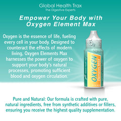 GHT Oxygen Elements Max bottle pouring drops for quick on-the-go refreshment.