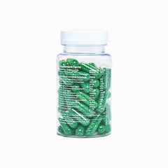 Close-up of Giddy Health capsules in vegetarian delivery system for steady release.