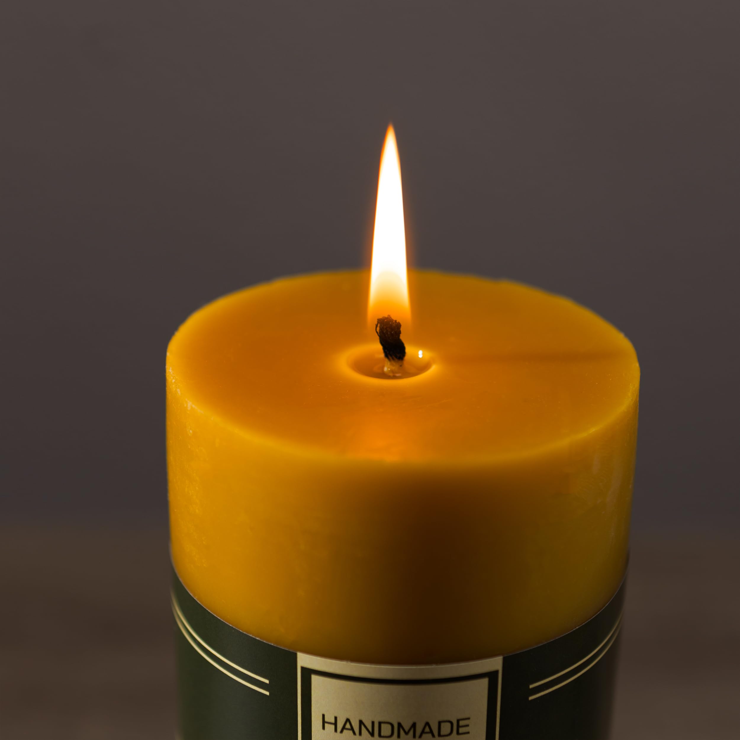 Giftellino unscented beeswax candle ideal for emergency prep and quiet evenings.