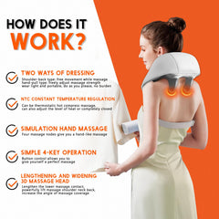 gigididi cordless neck massager in office use for a quick relaxation break