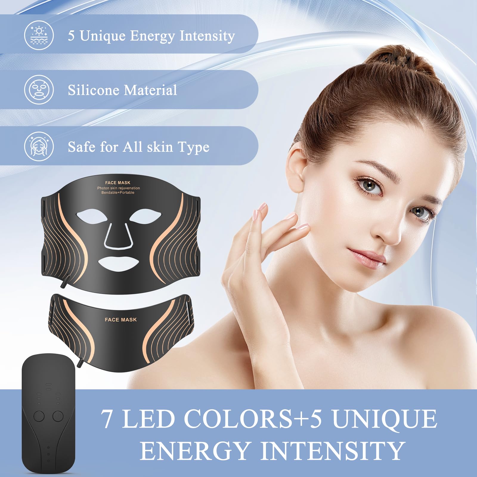 GIHWRRI lightweight 233g mask for hands-free comfort