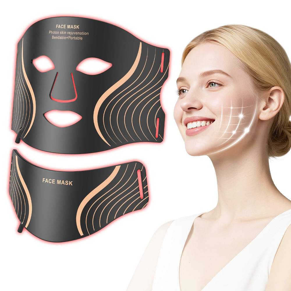 GIHWRRI red light therapy mask with full-face LED coverage for consistency